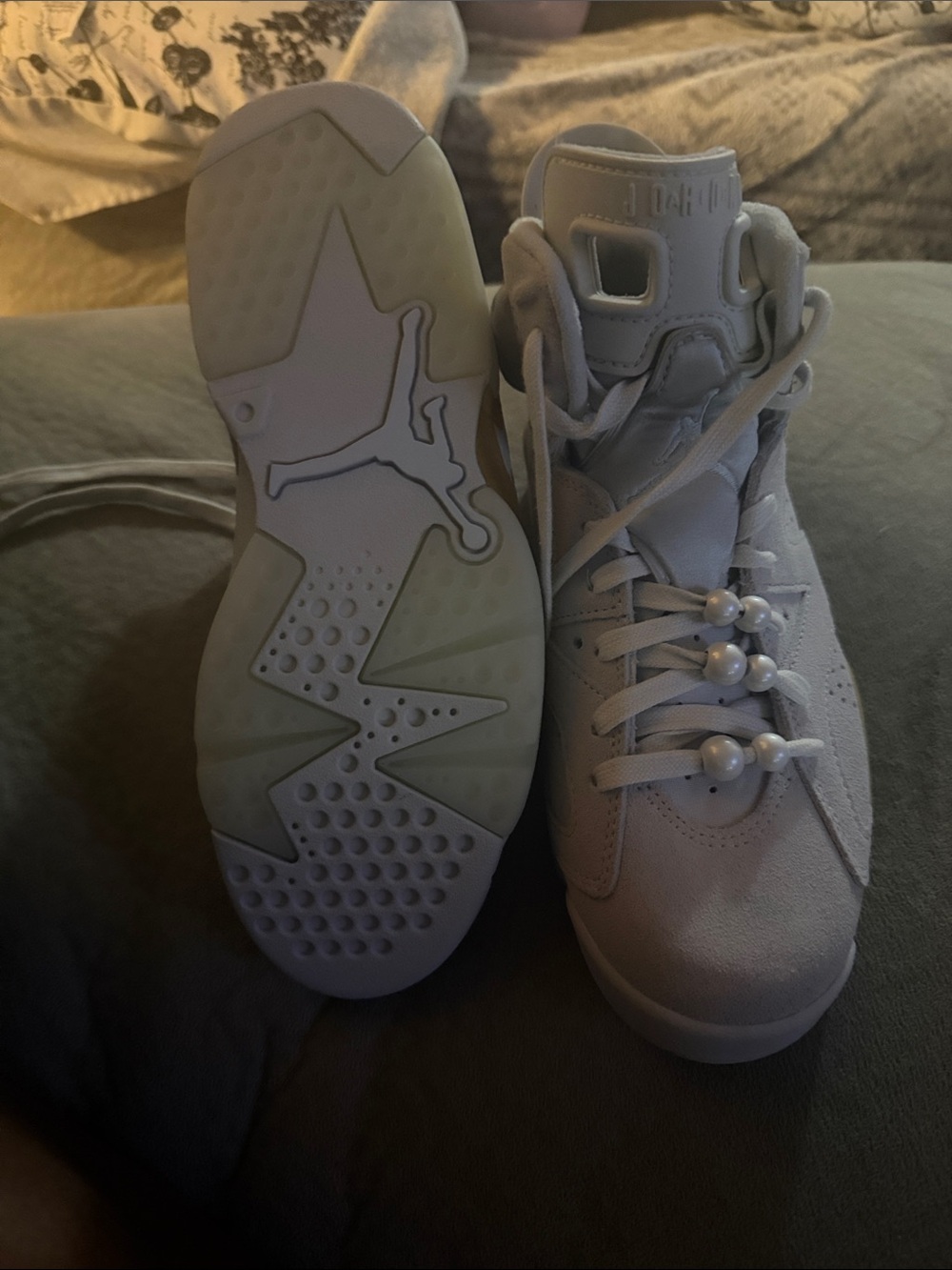 Jordan Kids White High-Top Basketball Sneakers